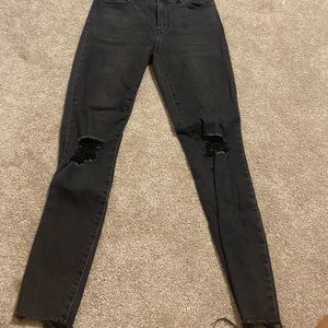 Pacsun black ripped skinny jeans